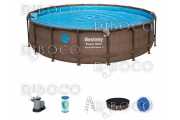 Сглобяем басейн Bestway 56977 Power Steel® Swim Vista Series™ 5.49 m x 1.22 m Pool Set