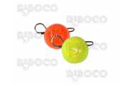 Color jig head with removable Filstar carabiner