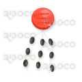 Oval beads - tungsten