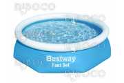 Bestway Fast Set Round Inflatable Pool 2.44 m x 61 cm