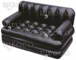 Надуваем диван Bestway® 75056 1.88 m x 1.52 m x 64 cm Multi-Max 5-in-1 Air Couch with Sidewinder AC Air Pump
