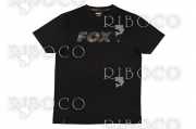 Рибарска тениска Fox Black Camo Print T-Shirt