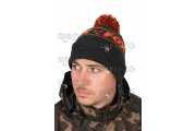 Риболовна шапка Fox Collection Bobble - Black and Orange