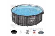 Сглобяем басейн Bestway 5619K Steel Pro MAX d 3.66 m x 1.22 m Pool Set със сенник 10250 L
