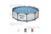 Сглобяем басейн Bestway 56420 Steel Pro MAX™ d 3.66 m x 1.22 m Pool Set 10 250 L