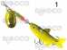Lure with silicone fish