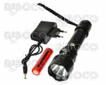 Flashlight with rechargeable battery
