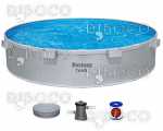 Bestway TANX 3.05 m x 61 cm Round Above Ground Stock Tank Pool – All-in-One Set