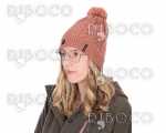 Fox Ladies Knitted Bobble Hat