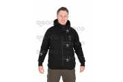 Fox Collection Sherpa Jacket Black and Orange