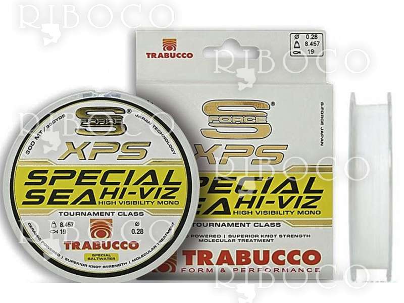 TRABUCCO S-FORCE XPS SPECIAL SEA HI-VIZ 300m/0.25mm FISHING LINE