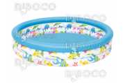 Надуваем басейн три ринга Bestway® 51009 d 1.22 m x H 25 cm Coral Kids Pool 140 L