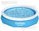 Надуваем басейн Bestway 57456 Fast Set™ d 3.05 m x 66 cm Pool 3200 L