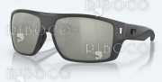 Costa Diego, Matte Gray, Gray Silver Mirror 580G Sunglasses