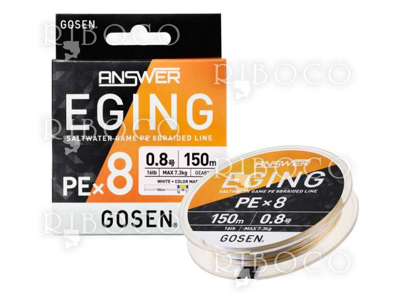 Gosen Answer Eging PE X8 from fishing tackle shop Riboco ®Riboco ®
