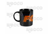 Рибарска чаша Fox Black and Orange Logo Ceramic Mug