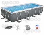 Сглобяем басейн Bestway Power Steel Rectangular Frame Pool 549 cm x 274 cm x 122 cm 14812 L