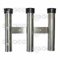 Stainless steel rod holder - three rods