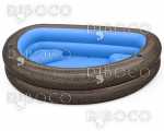 Надуваем басейн Bestway® 54426 TruPrint™ Wicker 2.31 m x 1.78 m x 53 cm Inflatable Family Pool 575 L