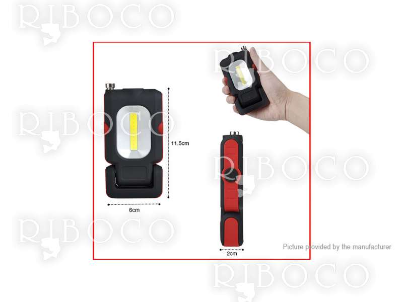 1 LED + 1 COB 3-Mode Magnetic LED Flashlight Work Light