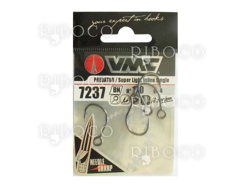Hooks VMC 7237 BN Light Inline Single from fishing tackle shop