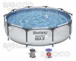 Prefabricated pool Bestway 56408 Steel Pro 305 cm x 76 cm 4678 L Gray