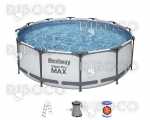 Prefabricated pool Bestway 56418 d 366 x 100 cm 9150 L gray