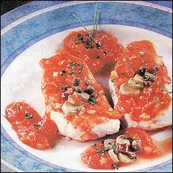 Бяла риба с пикантен сос