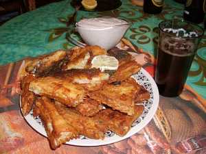 Риба с орехов сос